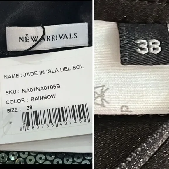 NWT The New Arrivals by ILKYAZ OZEL Isla Blue Jade Bustier Dress EU 38/Medium - Picture 14 of 16